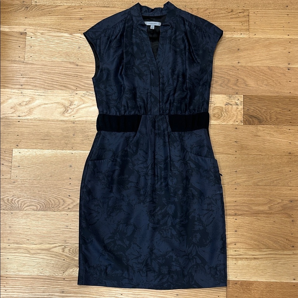 Elegant Navy w/Black Mini Dress